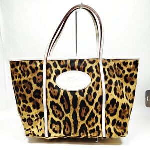 DOLCE & GABBANA Leopard Print Tote Bag